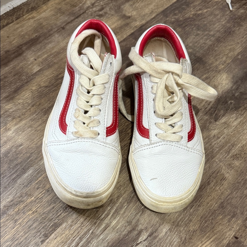 Vans Kids Sneakers - White and Red